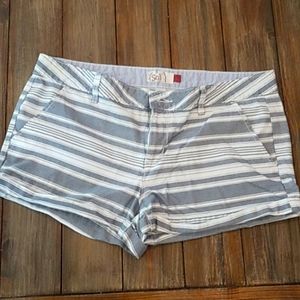 SO Brand Women Shorts, Size 13, Blue and White.